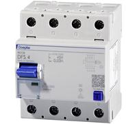 Doepke DFS4 RCCB 4-Pin 25A 0.03A Protects Against Fault Currents