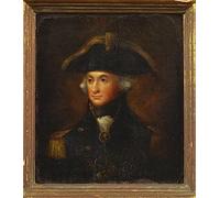 DOeraa Canvas Wall Poster Print Artwork Oil Painting Portrait of Horatio Lord Nelson by Lemuel Abbott for Wall Decor 60x90cm
