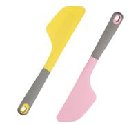 DOERDO 2Pcs Silicone Omelette Spatula Kitchen Omelet Turner Nonstick Cookware for Kitchen Omelet Pancake, 2.4x13.3Inch