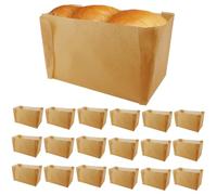 DOERDO 50Pcs Paper Loaf Pan Liner Nonstick Bread Baking Liners for Banana Bread Toast Bread, 7.5x4.9x3.7Inch
