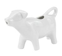 DOERDO DD Ceramic Coffee Creamer Milk Jug Cow Shape, 50ML | Sauce Pitcher, Serving Pitcher, Gravy Boat, Gravy Bowl