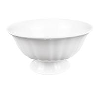 DOERDO DD Ceramic Footed Bowl, 6.3"x3.3" | Decorative Fruit Holder, Dessert Display Stand, Kitchen Counter Centerpiece, Table Decor