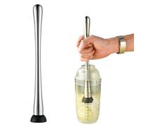 DOERDO Stainless Steel Cocktail Muddler Mojito Masher Fruit Mixer DIY Drink Wine Barware Tool, 11.4Inch