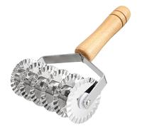 DOERDO Stainless Steel Noodle Lattice Pastry Crust Roller Cutter Pasta Spaghetti Maker Lattice Dough Cutter for Fishnet Crust, 8x4.5 Inch