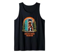 Does A Bear Poop In The Woods? Distressed Print Tank Top