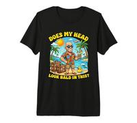 Does My Head Look Bald in This Funny Vacation Dad Joke Premium T-Shirt