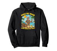 Does My Head Look Bald in This Funny Vacation Dad Joke Pullover Hoodie