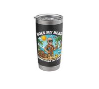 Does My Head Look Bald in This Funny Vacation Dad Joke Stainless Steel Insulated Tumbler