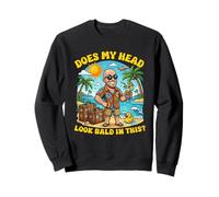 Does My Head Look Bald in This Funny Vacation Dad Joke Sweatshirt