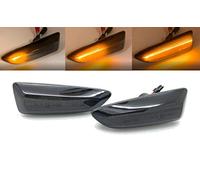 Does Not Apply Smoked Black Dynamic Sequential LED Side Repeaters, Pair