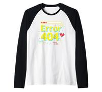Does Not Compute 404 Programming Language IT Tech Savy Raglan Baseball Tee