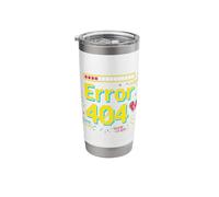 Does Not Compute 404 Programming Language IT Tech Savy Stainless Steel Insulated Tumbler