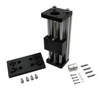 Doesbot CNC Z-Axis Sliding Table 3018 Engraving Machine Upgrade DIY Metal Kits, Stroke 90mm, Lead 4mm, Supporting Nema17 Stepper Motors, with Multifunctional Spindle Fixing Plate, Black Alumina Alloy