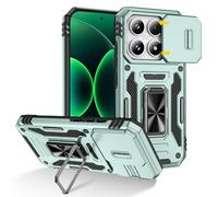 Doeshine Case for Xiaomi 17 4G/5G, 360° Rotate Ring Stand & Camera Protection, Robust Shockproof Drop Protection, Outdoor Military Protective Case for Xiaomi 17 4G/5G (Green)