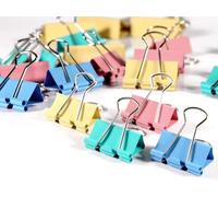 doesnotapply Binder Clip 16PCS 32mm Metal Bulldog Clips Large Assorted Foldback Clips Bull Clips Medium Paper Clips Stationary Set Document Clips for Office School Home Shops(4 Colour) (QJY-023-1-UK)