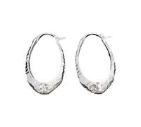 DOETYD 1 Pair 2Pcs Sterling Silver Hoop Earrings for Women