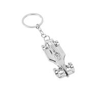 DOETYD 1 Piece Racing Car F1 Keyring Formula 1 Key Chain Formula One Merchandise Gift for Men,Silver