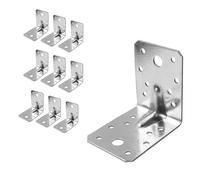 DOETYD 10 Pack 70x70x55mm Right Angle Corner Brackets for Sleeper,Wood,Heavy Duty L Shaped 90 Degree Metal Brackets