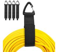 DOETYD 10 Pack Heavy Duty Hook and Loop Strap Organisers with Triangular Buckle - Cord Hangers for Cables, Ropes, Hoses | Ideal Storage for Garage, Home, Workshop & Shed(4L)