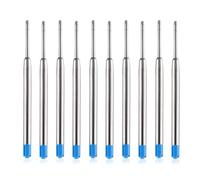 DOETYD 10 PCS Blue Ink Pen Refills, Ballpoint Refill Set for Parker Ballpoint Pens
