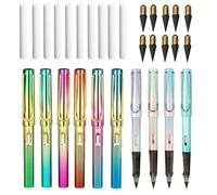 DOETYD 10pcs Infinity Pencils Durable Writing Everlasting Pencil Forever Inkless Pencil with Eraser for Writing Drawing Kid School Office Home