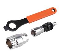 DOETYD 16mm Wrench Spanner Set with Crank Removal Tool, Professional Bottom Bracket Removal Tool Kit, Durable Crank Puller Bicycle Repair Accessory for MTB Road Bike Square Taper Crankset