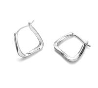 DOETYD 1Pair 2Pcs Silver Hoop Huggie Earrings for Women,Small Hypoallergenic Sterling Silver Earrings