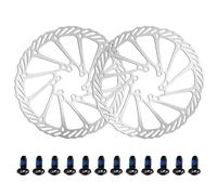 DOETYD 2 Pack 180mm Disc Brake Rotor with 12 PCS Screws,Stainless Steel Brakes Discs for MTB Road Bike BMX