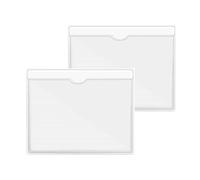 DOETYD 2 Pack Square Permit Holders Car Parking Permit Holder, Work Pass Holder, 10.5 x 10.5cm