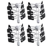 DOETYD 2 Pairs No Tie Elastic Shoelaces (120cm) - Elastic Lock Shoelace System for Adults & Kids - Ideal for Hiking, Running & Everyday Use(Light Grey)