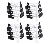 DOETYD 2 Pairs No Tie Elastic Shoelaces (120cm) - Elastic Lock Shoelace System for Adults & Kids - Ideal for Hiking, Running & Everyday Use(White)
