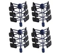 DOETYD 2 Pairs No Tie Elastic Shoelaces (120cm) - Elastic Lock Shoelace System for Adults & Kids - Ideal for Hiking, Running & Everyday Use(Blue)