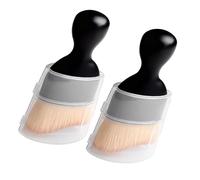 DOETYD 2 Pcs Car Detailing Brush,Soft Bristles Car Interior Cleaning Brush with Protective Cover,Car Accessory Dust Removal Brushes for Car Air Conditioner Vents,Car Dashboard and Seats