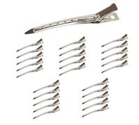 DOETYD 25Pcs Hair Clips,Pin Curl Clips For Styling,Silver Metal Hair Clips 3.5 Inch Duck Bill Pin Curl Clips, Rustproof Metal Alligator Sectioning Hair Clips For Hair Styling Hair Salon Barber