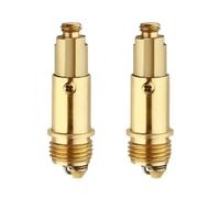 DOETYD 2PCS Basin Pop Up Sink Plug Replacement Clack Slotted Brass Plug Bolt Replacement Screw for Most Sink Bath Basin Drain Stopper
