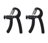 DOETYD 2PCS Hand Grip Strengthener Forearm Strengthener Grip Strength Trainer, Adjustable Resistance 11-132Lbs (5-60kg) Finger Exerciser Black