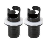 DOETYD 2PCS Inflatable Pump Adaptors for Kayak and Boat Foot Pump, Valve Hose Connector, 1.97 Inch Plastic Paddle Board Pump Adaptor （Black）