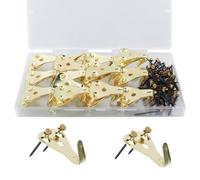 DOETYD 30 Pack 50 LBS Picture Hooks for Hard Walls Picture Hanging Hooks Heavy Duty Picture Hook Picture Hangers