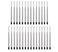 DOETYD 30 PCS Metal Cartridge Set Include Black Ink Pen Refills Ballpoint Refill for Replacement of Ballpoint Refills Suitable for Parker Ballpoint Pens