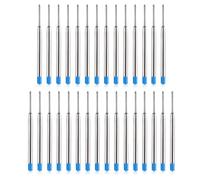DOETYD 30 PCS Metal Cartridge Set Include Blue Ink Pen Refills Ballpoint Refill for Replacement of Ballpoint Refills Suitable for Parker Ballpoint Pens