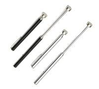 DOETYD 4 PCS 2 LB Extendable Telescopic Baton, Handheld Telescopic Magnet Retrieval Tools with Clip, Portable Magnetic Pen for Screws, Nuts and Small Metal Objects, Extends up to 65cm (Silver，Black)