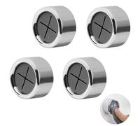 DOETYD 4 PCS Round Plastic Hooks with Adhesive,No Drilling Towel Holder Mounted Door Wall for Bathroom Kitchen Bedroom