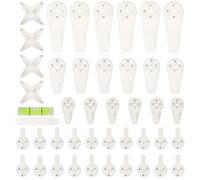 DOETYD 42pcs Picture Hanging Hooks Non-Trace Hangers Suitable for Hanging Paintings Travel Wedding Photo Frame on Hardwall Drywall