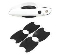 DOETYD 4pcs Car Door Handle Protectors, Universal Exterior Car Door Handle Scratch Protector Stickers for Your Car Door Handle, Paint Scratch Protector & Easy to Install (Black, L)