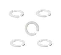 DOETYD 5 Pack E27 to E14 Lampshade Reducer Ring White Plastic Reducer Ring Light Shade Reducer Converter Washer Transformable Lamp Holder from 42mm to 29mm