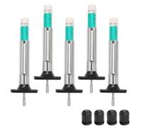 DOETYD 5 Pack Professional Tyre Tread Depth Gauge with 4 Tyre Caps