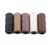 DOETYD 5 PCS Sewing Thread Weave Thread for Hair Extension,Making Wigs,Trousers Repairs,Sewing Machine and DIY(Dark Brown,Beige,Light Brown,Brown,Black)