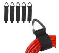 DOETYD 6 Pack Heavy Duty velcro strap Organisers with Triangular Buckle, Hook and Loop Cord Hangers for Cables Ropes Hoses, Ideal garage storage for Home Workshop Shed(6S)