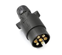 DOETYD 7 pin trailer plug 12V waterproof connector, heavy duty trailer plug adapter for truck, RV, caravan, boat and cars, screw end secure fitting