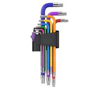 DOETYD 9PCS Torx Key Set - Multi Colour Coded Star Hex Key Set (Sizes T10-T50), Torx Allen Key Set for Bicycle Repair, Furniture Assembly, Appliance Repair & Household DIY